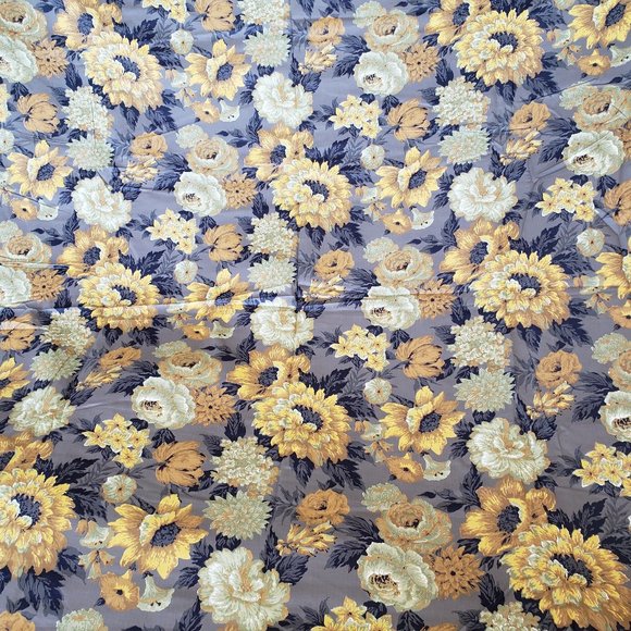Vintage Midcentury 1940s/1950s Fabric-56 x 7 Yards-Amazing Floral Flowers Cotton - Picture 2 of 10